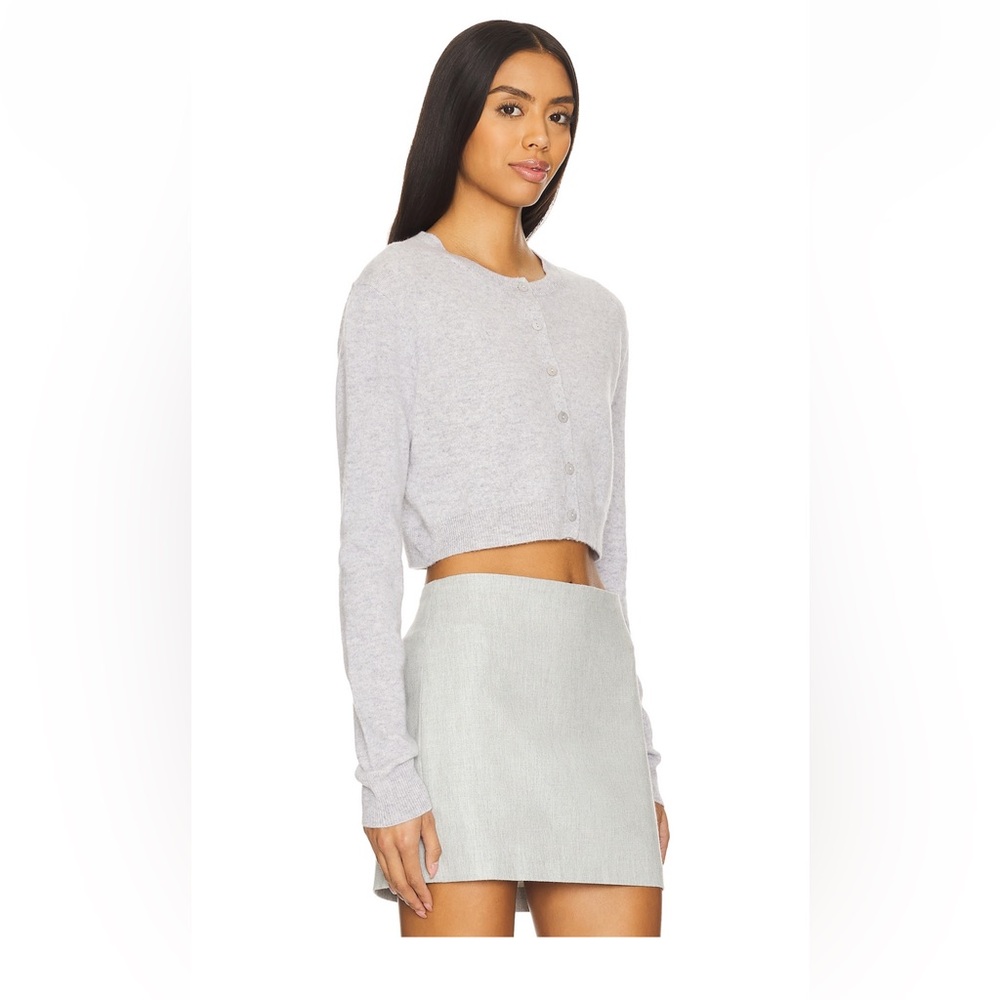 Enza Costa Cashmere Fitted Cardigan - Picture 2 of 4